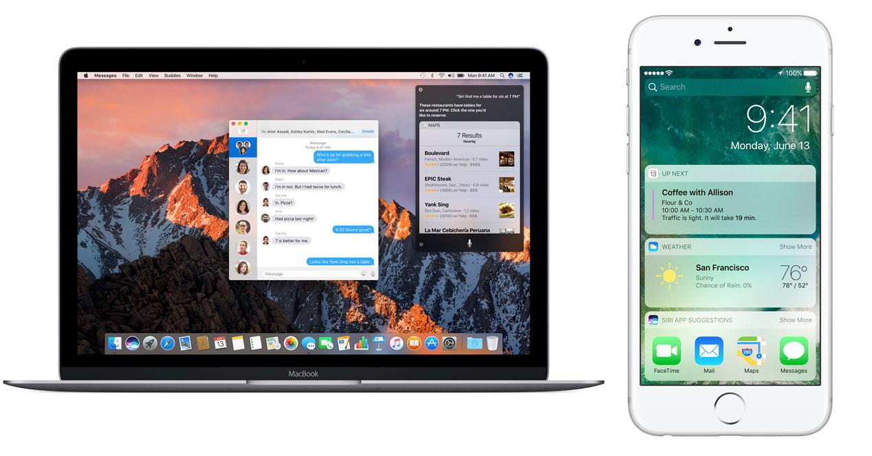 Apple libera las betas públicas de iOS 10 y macOS Sierra