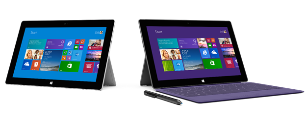 Surface 2 y Surface Pro 2