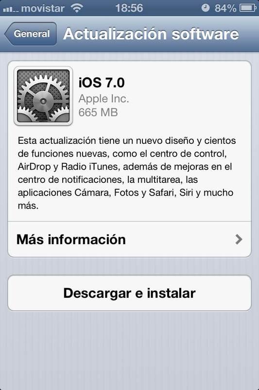 Actualización iOS7