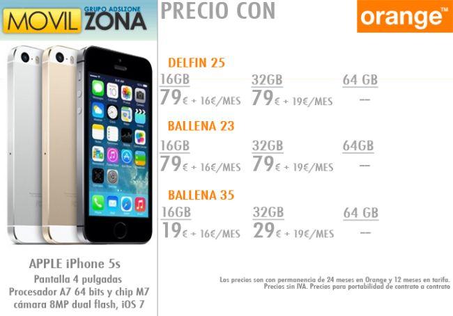 Precios Orange iPhone 5s