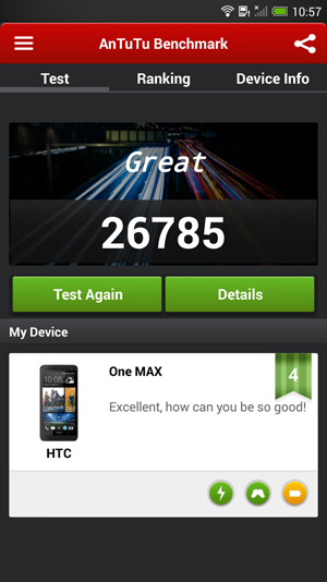HTC One Max AnTuTu