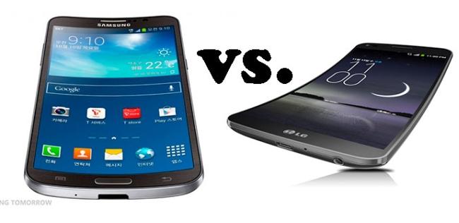 Comparativa LG G Flex vs Samsung Galaxy Round