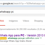 WhatsApp PC en Google
