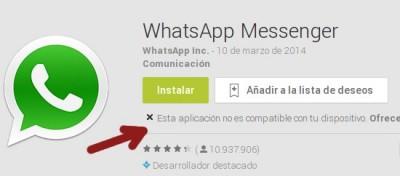 whatsapp-no-compatible
