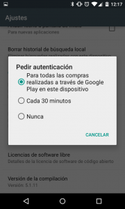 Android Google Play Store Proteger Compras Contraseña Foto 3