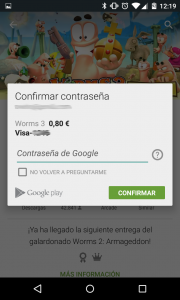 Android Google Play Store Proteger Compras Contraseña Foto 4