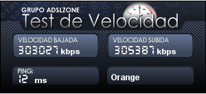 test de velocidad orange 300 mb