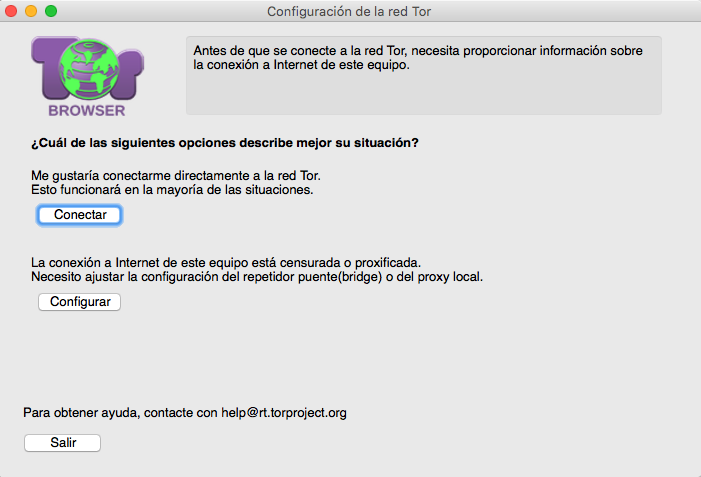Tor Browser start