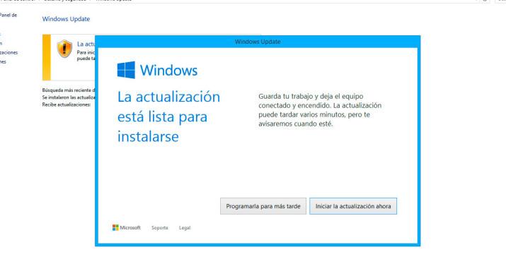 actualizar windows 10 pc