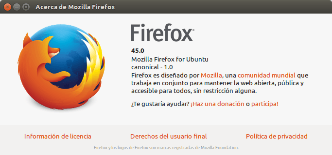 Firefox 45
