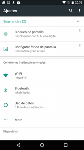 Sugerencias notificaciones Android N