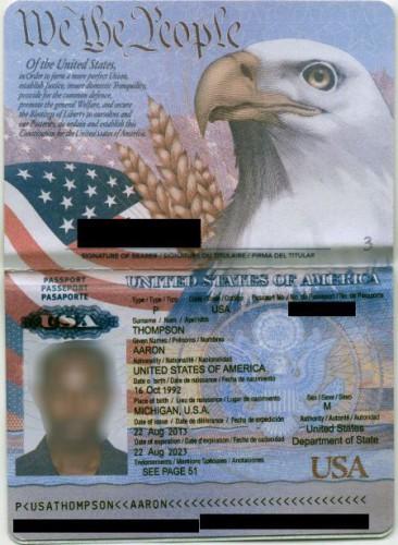 pasaporte fake Facebook