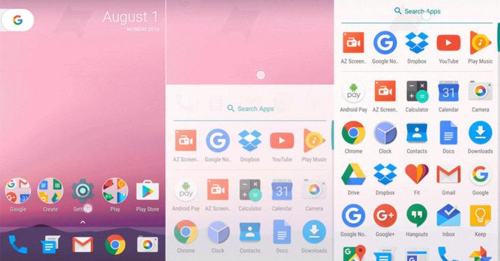 android nougat 7.0 launcher