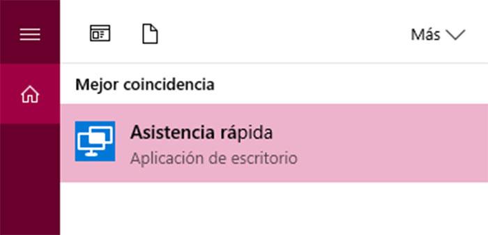 Asistencia rápida en Windows 10