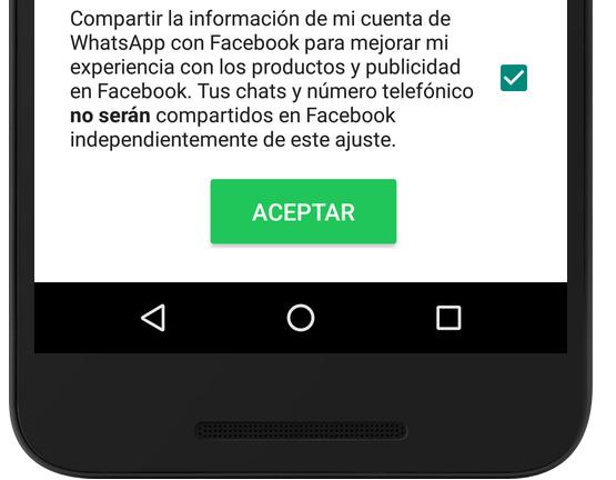 whatsapp facebook terminos y condiciones