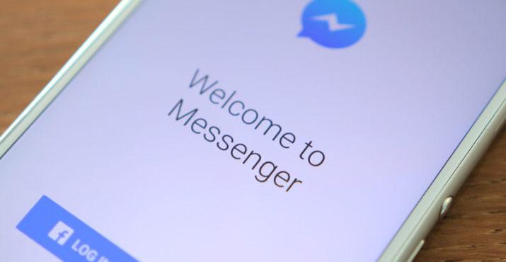 Pantalla de acceso a Messenger