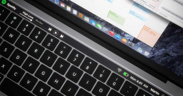 Apple macbook-oled-teclado-panel-tactil