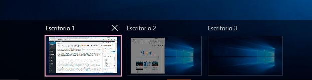 escritorios virtuales Windows 10