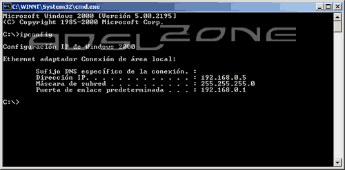 ipconfig - Windows 2000/XP