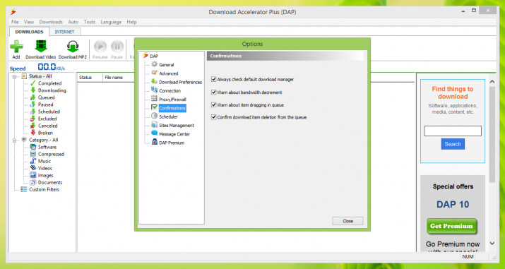 Download Accelerator Plus DAP configuracion 2014 foto 8