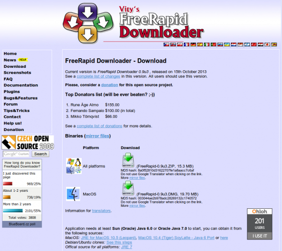 FreeRapid Downloader descargar instalar 2014 foto 1