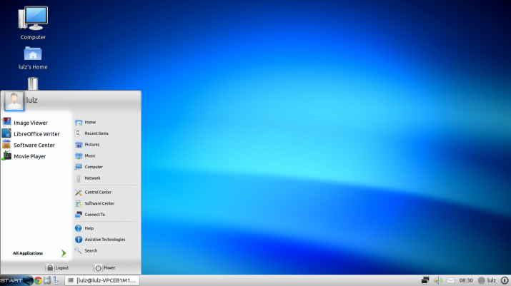Zorin OS win XP desktop