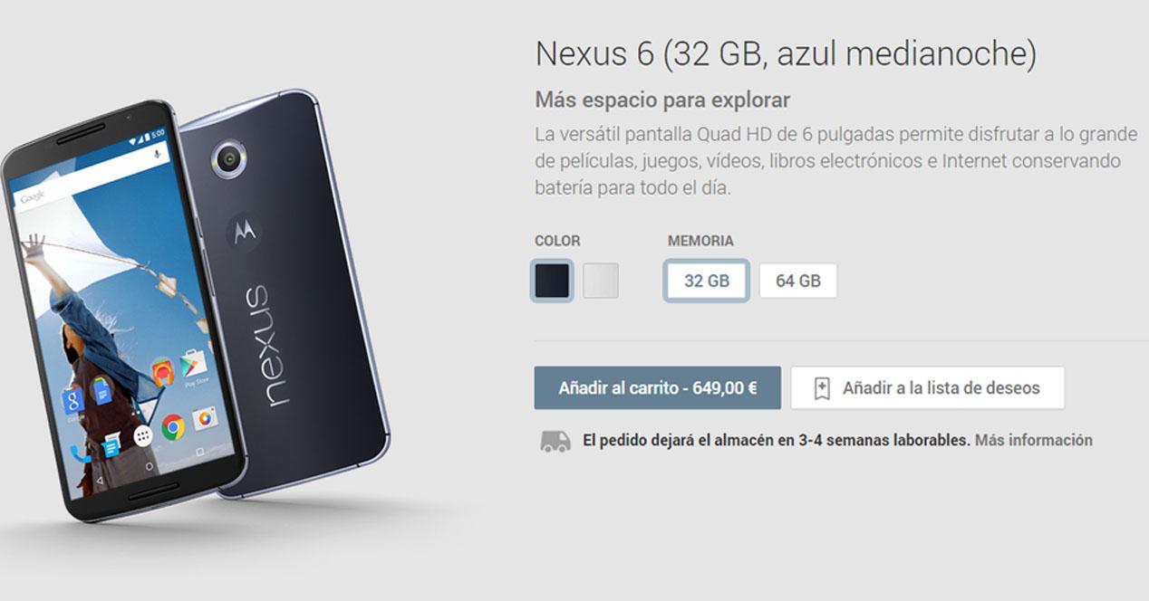 Nexus 6 Play Store