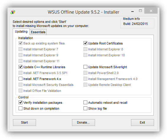 WSUS Offline Installer foto 5