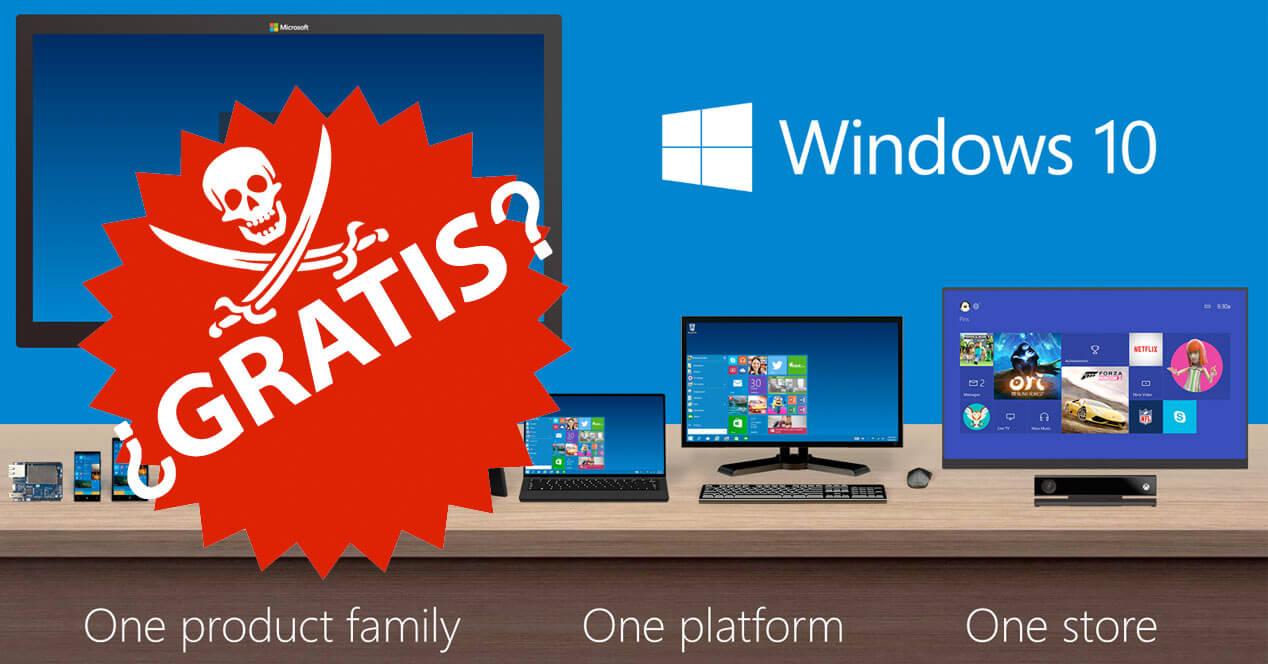 Windows 10 no será gratis para todos