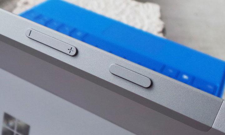 Botones hardware de Surface 3