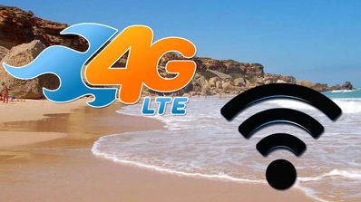 conexion internet móvil 4g Wi-Fi playa