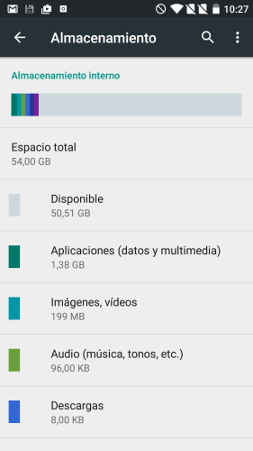 OnePlus2-almacenamiento interno gigas