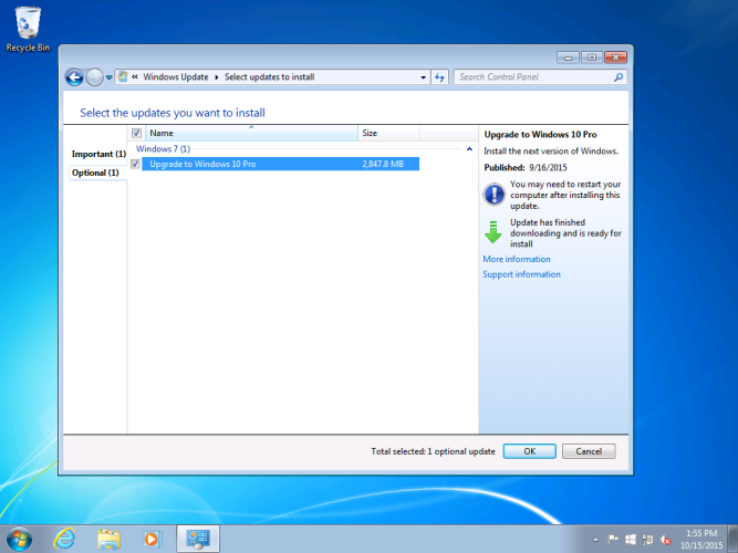 Windows 10 actualizacion