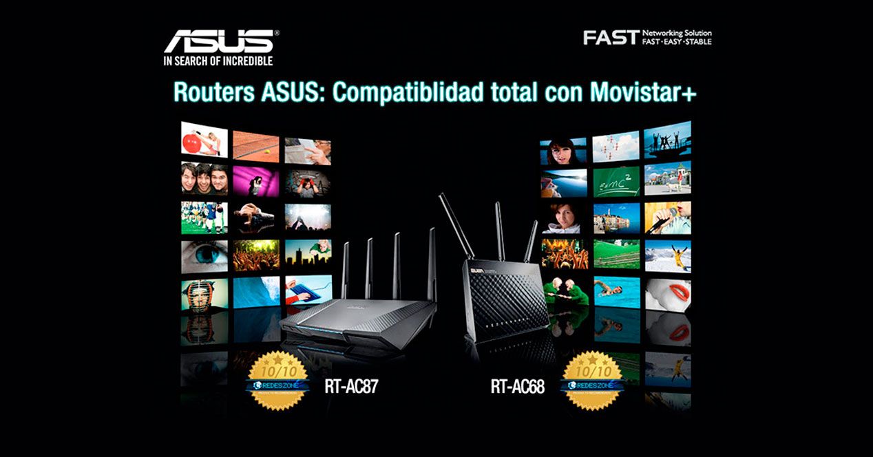 Publicidad Router Los routers de ASUS ya son 100% compatibles con Movistar+