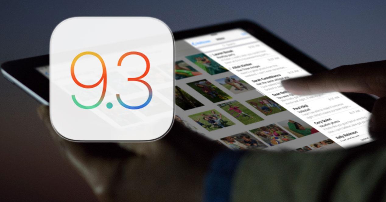 Lanzamiento oficial iOS 9.3