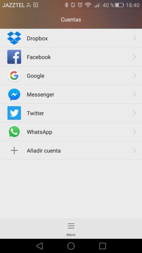 Sincronizar cuentas Android