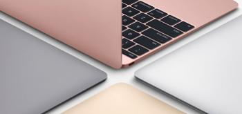 Nuevos MacBook de Apple con mejor procesador y modelo color oro rosa
