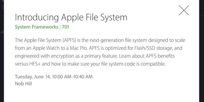 apple file system