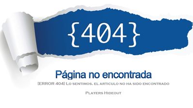 Error 404 en una web