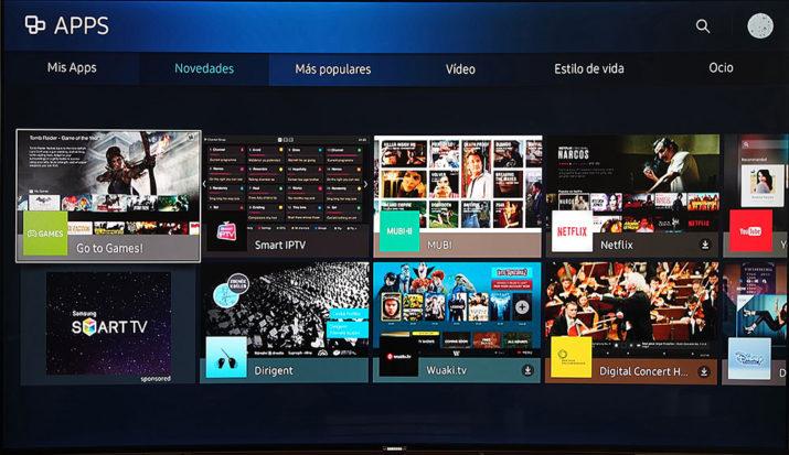 Televisor Samsung SUHD aplicación