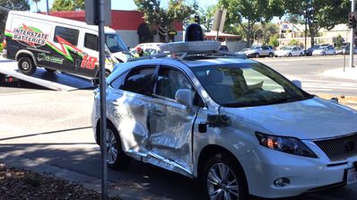Accidente del Lexus autonomo de Google