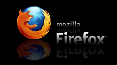 Reflejo logo Mozilla Firfox