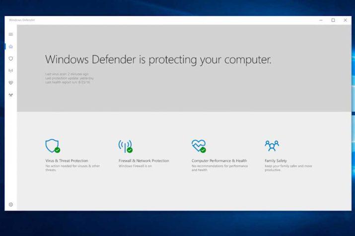 Nuevo Windows Defender 10