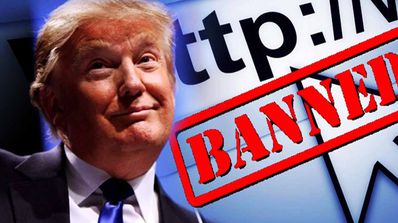 donald trump internet banned