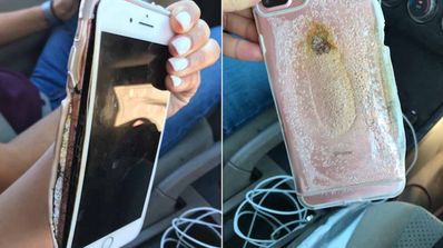iphone 7 plus quemado