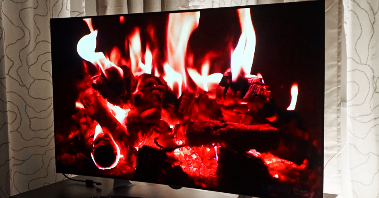 smart tv en llamas