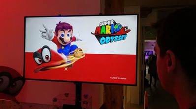 Mario Oddisey en pantalla