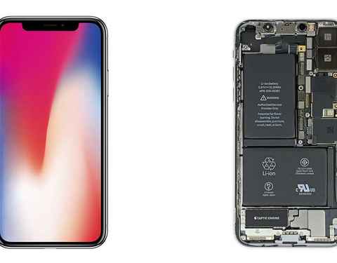 El iPhone X monta dos baterías colocadas en 'L', según muestran los  primeros 'teardown
