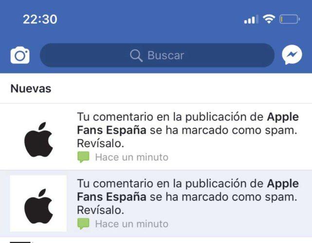 apple bloqueo spam plataforma
