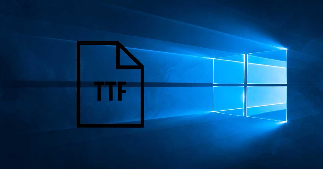 windows 10 ttf fuentes